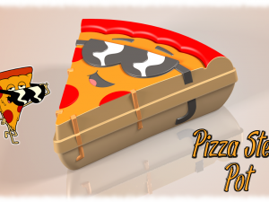 pizza pot tupperware 3D 模型