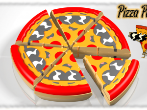 pizza pot tupperware 3D 模型