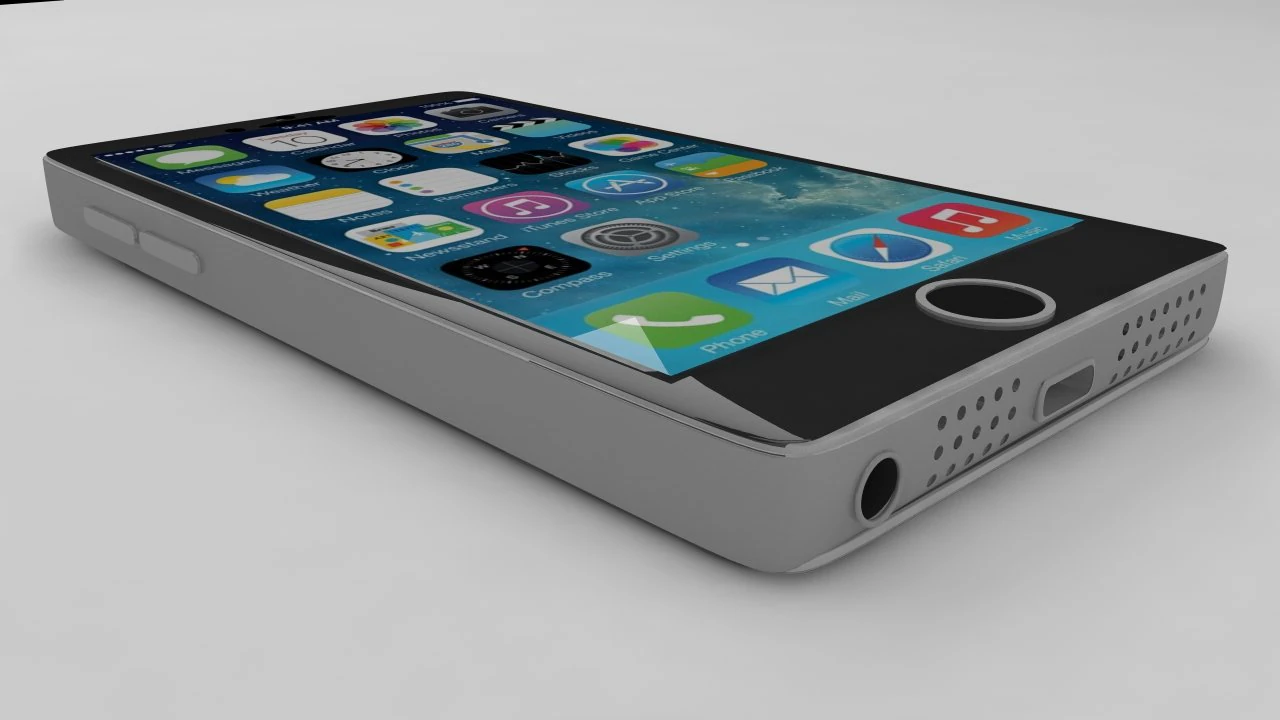 iphone 5s 3D Model .c4d .max .obj .3ds .fbx .stl .blend