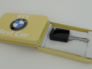 bmw key case cinema 4d 3D Model
