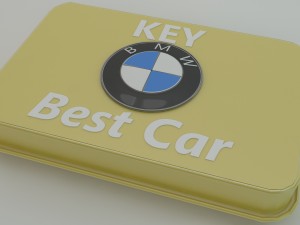 bmw key case cinema 4d Modello 3D