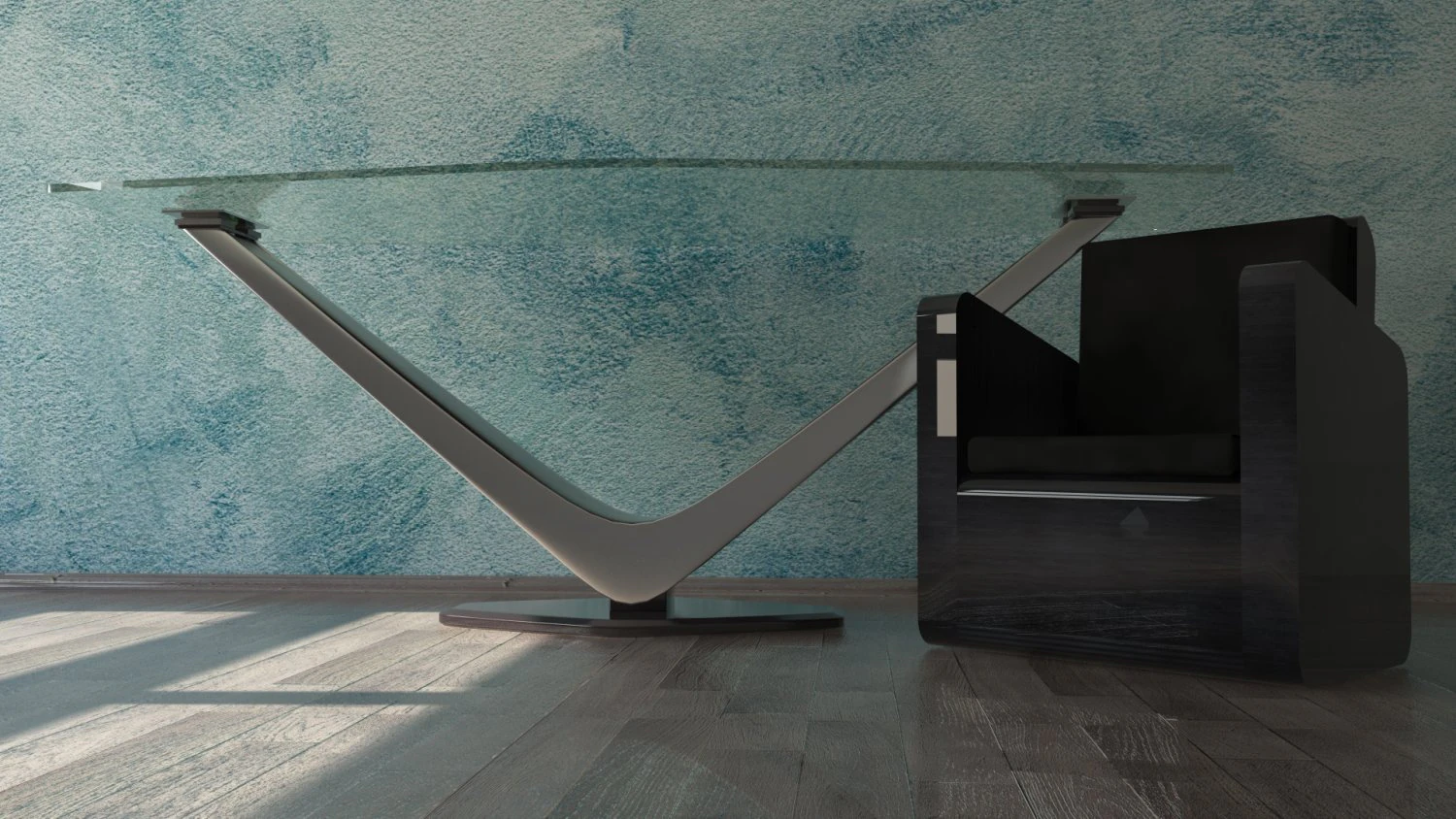 modern desk cinema 4d 3D Model .c4d .max .obj .3ds .fbx .stl .blend