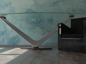modern desk cinema 4d 3D मॉडल