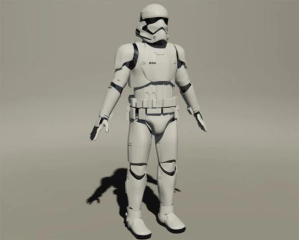 ストームトルーパー 3Dモデル .c4d .max .obj .3ds .fbx .stl .blend