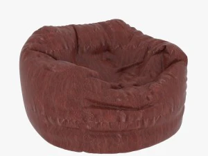 кожаный пуф 3D Модель