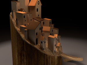 woden houses 3D Модель