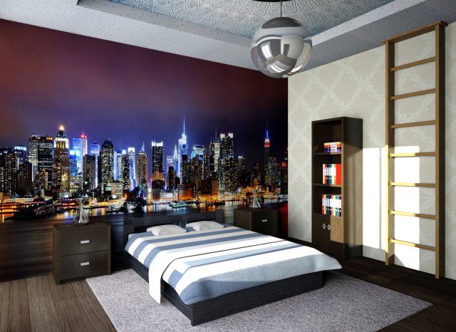 bedroom Modelo 3D .c4d .max .obj .3ds .fbx .stl .blend 