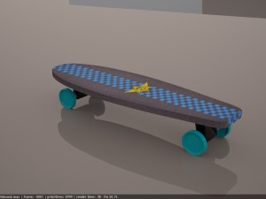 skateboard 3Dモデル