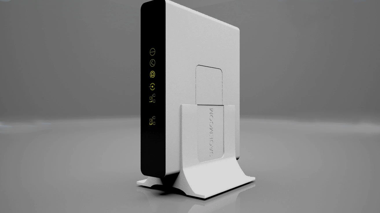 router sagemcom 3D Model .c4d .max .obj .3ds .fbx .stl .blend 