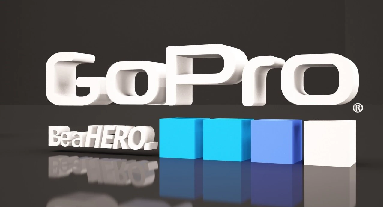 logo gopro 3D Model .c4d .max .obj .3ds .fbx .stl .blend 