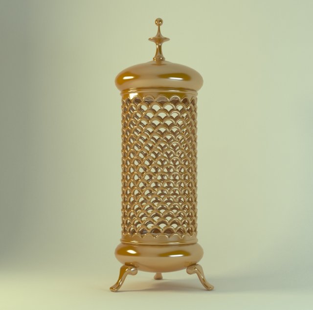 eastern light 3D 模型 .c4d .max .obj .3ds .fbx .stl .blend 