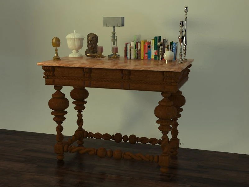 table 3D Model .c4d .max .obj .3ds .fbx .stl .blend 