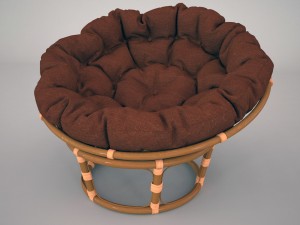 chair papasan Modelo 3D