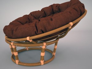 chair papasan Modelo 3D