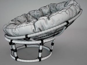 chair papasan Modelo 3D