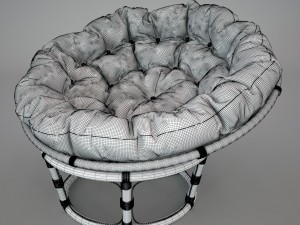chair papasan Modelo 3D