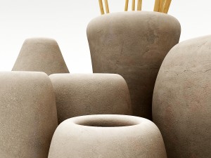clay dishes 3D 模型