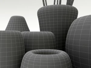 clay dishes 3D Model