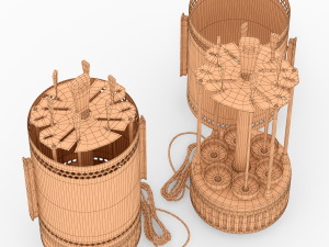 oven for meat 3D 모델