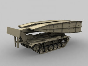 M60A1 AVLB Armored Vehicle Launched Bridge 3D Model