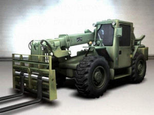 forklift military 3D Model