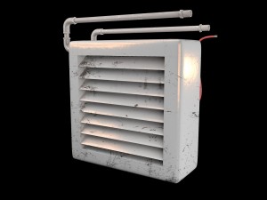industrial fan heater 3D Model
