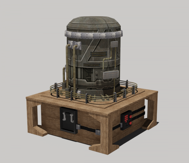 apocalyptic scrap machine 3D 模型 .c4d .max .obj .3ds .fbx .stl .blend 