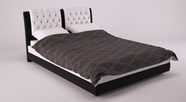 soft bed zane suite 3D Model .c4d .max .obj .3ds .fbx .stl .blend 
