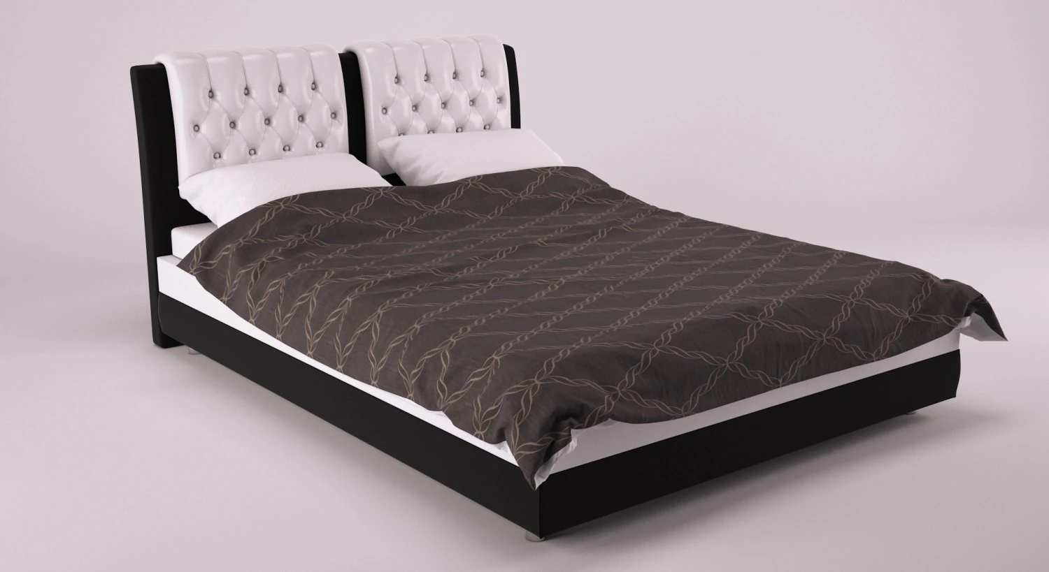 soft bed zane suite 3D Model .c4d .max .obj .3ds .fbx .stl .blend 