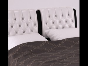 soft bed zane suite 3D Model