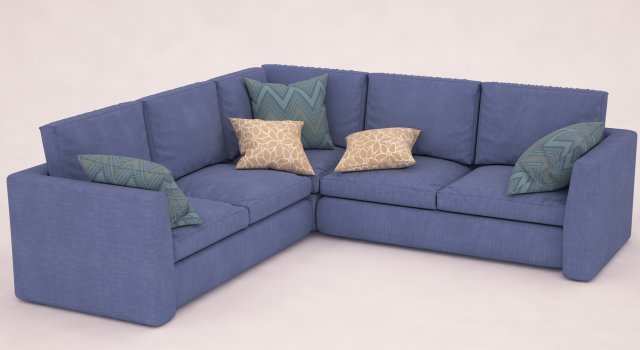 corner sofa 3D Model .c4d .max .obj .3ds .fbx .stl .blend