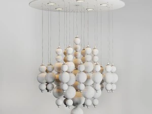 small bubbles cash pendant 3D Model