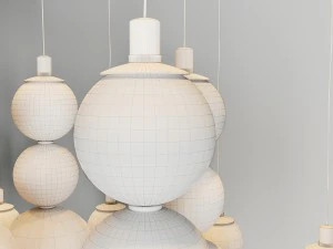 small bubbles cash pendant 3D Model
