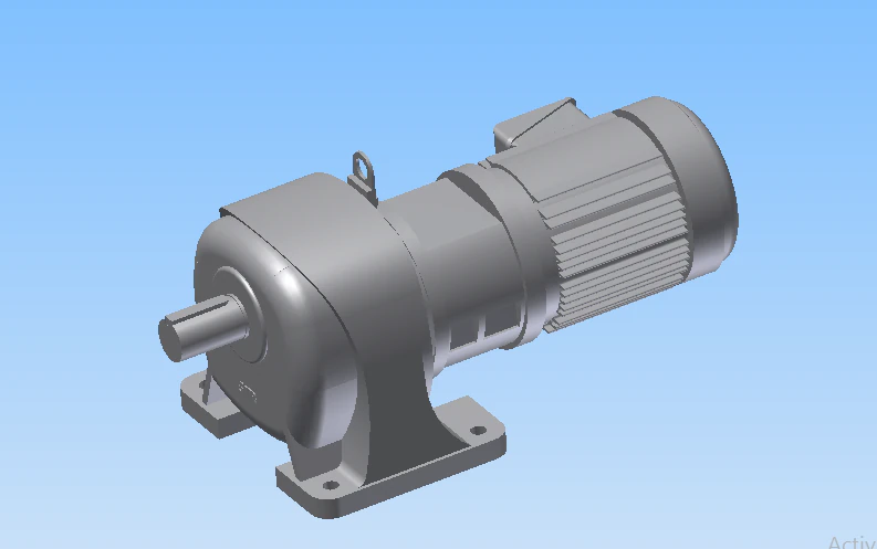 motor 2hp 3D Model .c4d .max .obj .3ds .fbx .stl .blend 