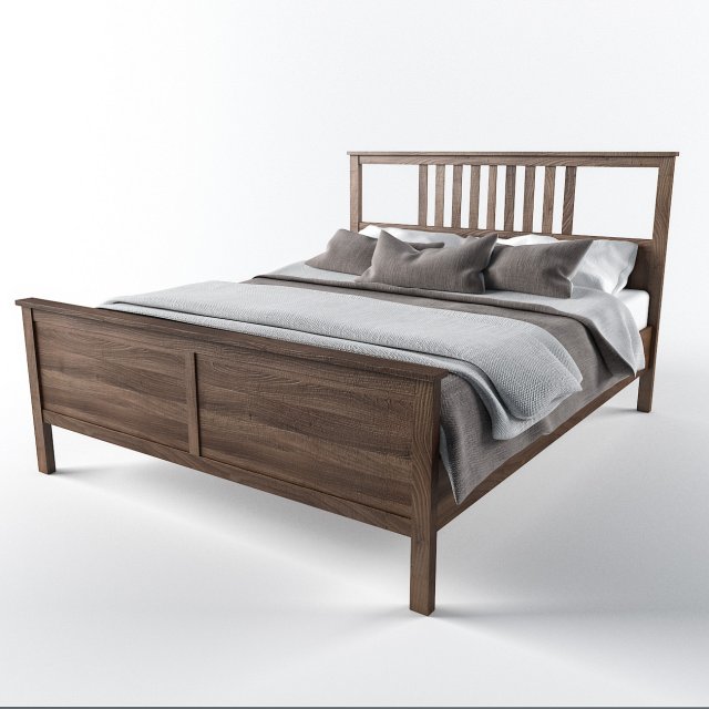 bed ikea - hemnes 3D 모델 .c4d .max .obj .3ds .fbx .stl .blend 