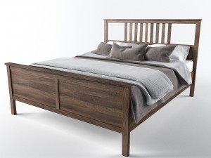 bed ikea - hemnes 3D Модель