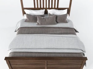 bed ikea - hemnes 3D Model