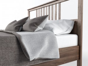 bed ikea - hemnes 3D 모델