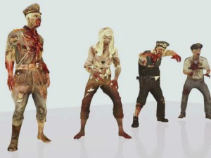 zombie pack animation 3D 모델