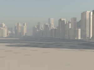 sci fi buildings 3D Model