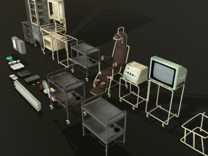 props hospital - game ready 3D 模型