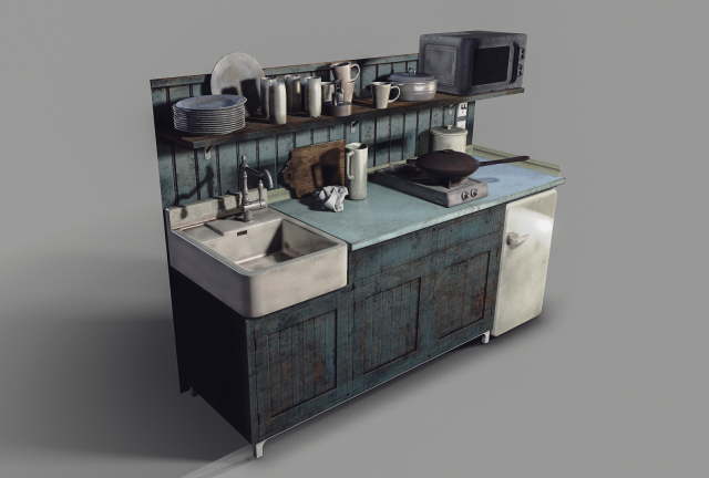 kitchen utensils 3D मॉडल .c4d .max .obj .3ds .fbx .stl .blend 