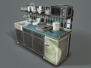 kitchen utensils 3D मॉडल