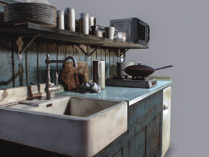 kitchen utensils 3D मॉडल