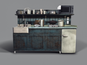 kitchen utensils 3D मॉडल