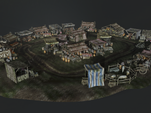 medieval market 3D Модель