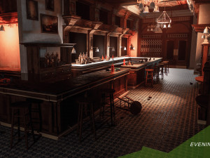 evening bar 3D Модель