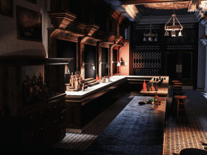 evening bar Model 3D