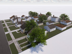 block of houses 3Dモデル