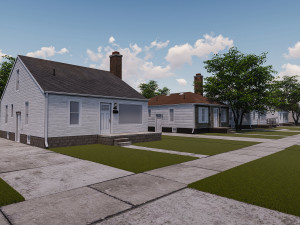 block of houses 3Dモデル